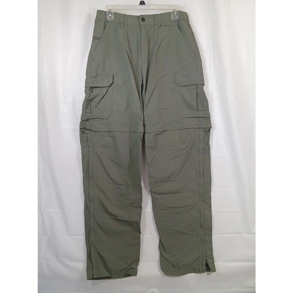 Arei Convertable Pants Men's Size Medium Gray Elastic Waist